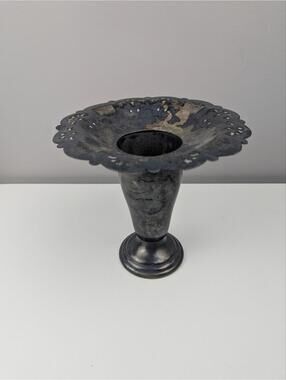 Rogers Princess Royal 1881 Silver Plated Decorative Vase with Cutout Design 9544
